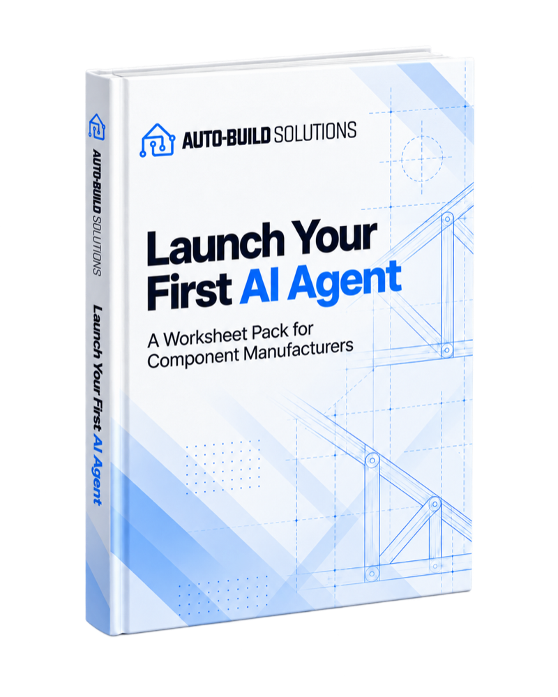 Launch Your First AI Agent: A Worksheet Pack for Component Manufacturers
